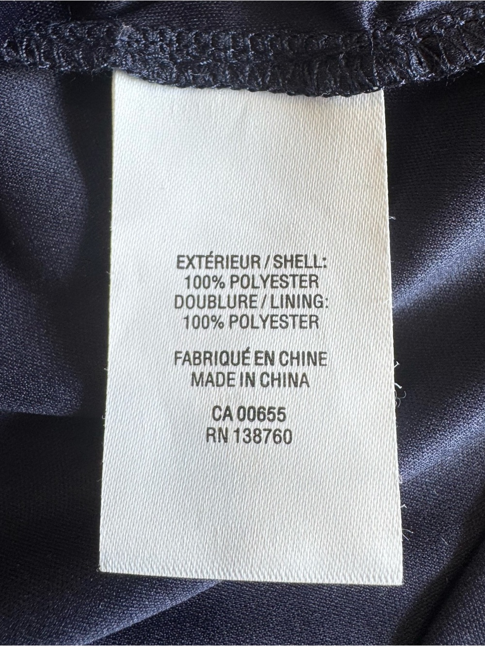 👗 Reitmans Blue & Cream Chiffon Ruffle Dress | Size Large - Picture 9 of 9
